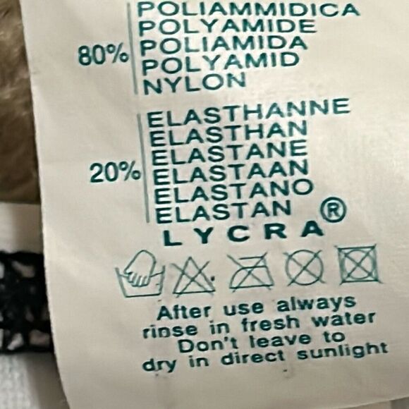 La Roche Women's L Tropical Print Bikini Set Black White Underwire Swimsuit New - Picture 7 of 11